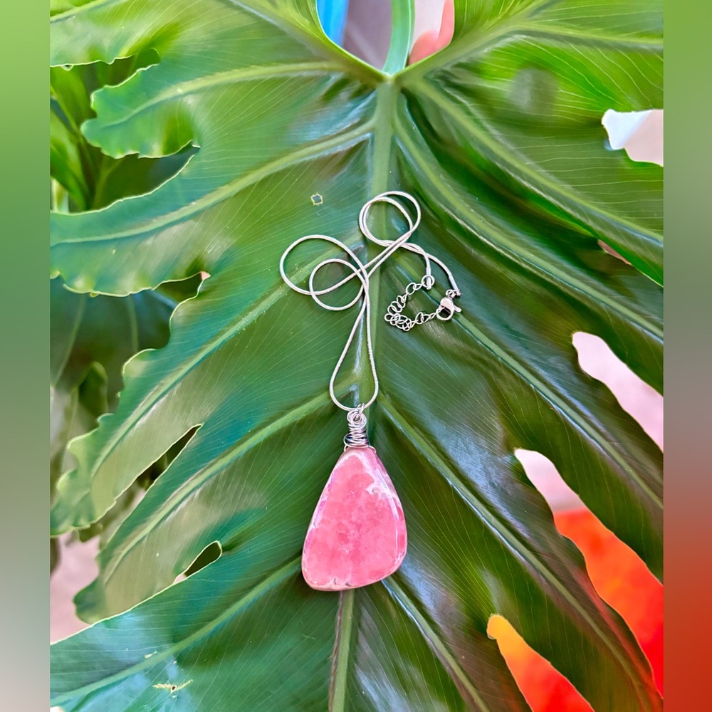 Rhodochrosite necklace